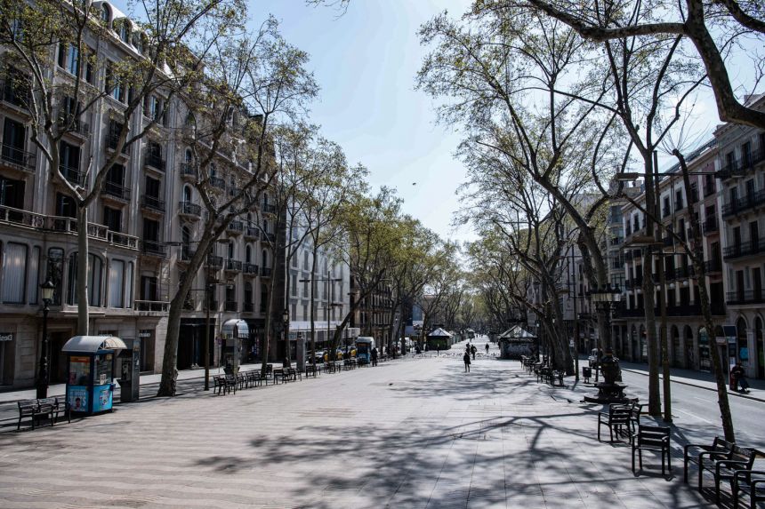 The Covid-19 pandemic was the only time in years that Barcelona's Las Ramblas was tourist-free.