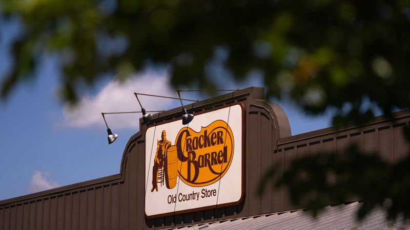 Cracker Barrel stock tanks after unveiling a controversial logo change