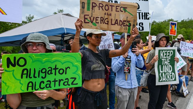‘Alligator Alcatraz’: Judge concludes hearing on halting construction over environmental concerns without an immediate ruling
