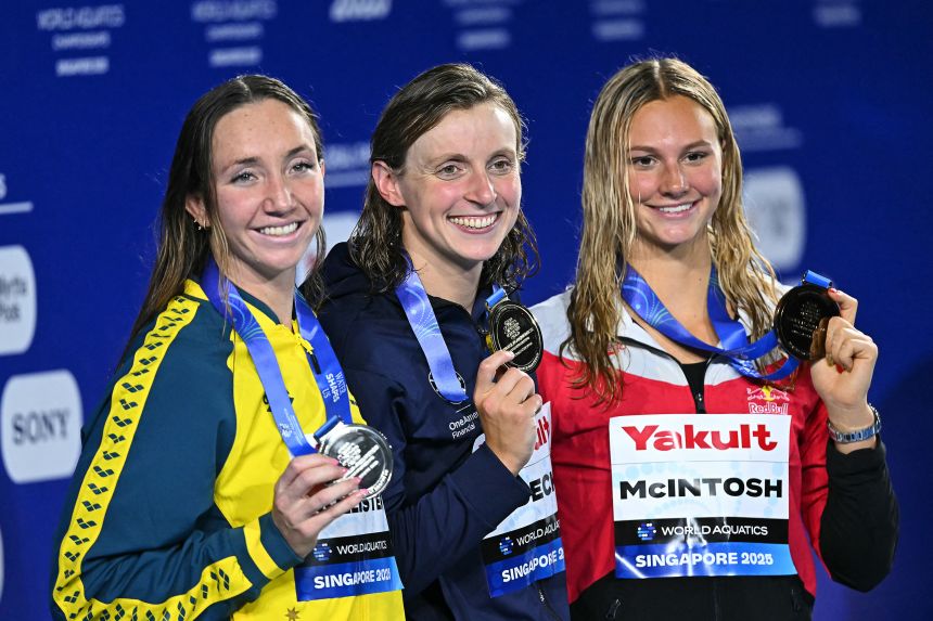 Ledecky won her 23rd world title.