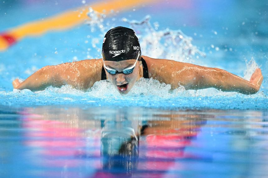 Summer Mcintosh's victory in the women's 400m individual medley saw her win her fourth gold medal of the meet.