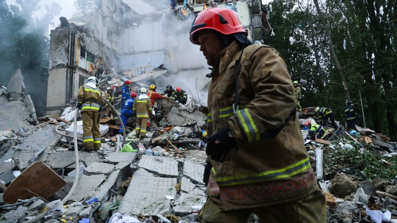 Kyiv apartment block strike marks the deadliest attack on Ukraine’s capital since 2024