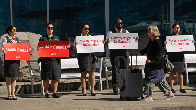 Air Canada will start canceling flights today before it locks out flight attendants. Here’s what we know