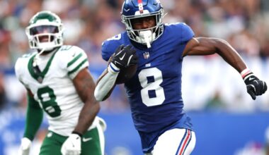 PFF grades and snap counts from the Giants’ 31-12 victory over the Jets