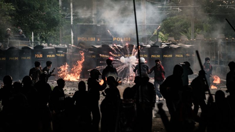 Tensions soar across Indonesia as protests against police erupt in multiple cities