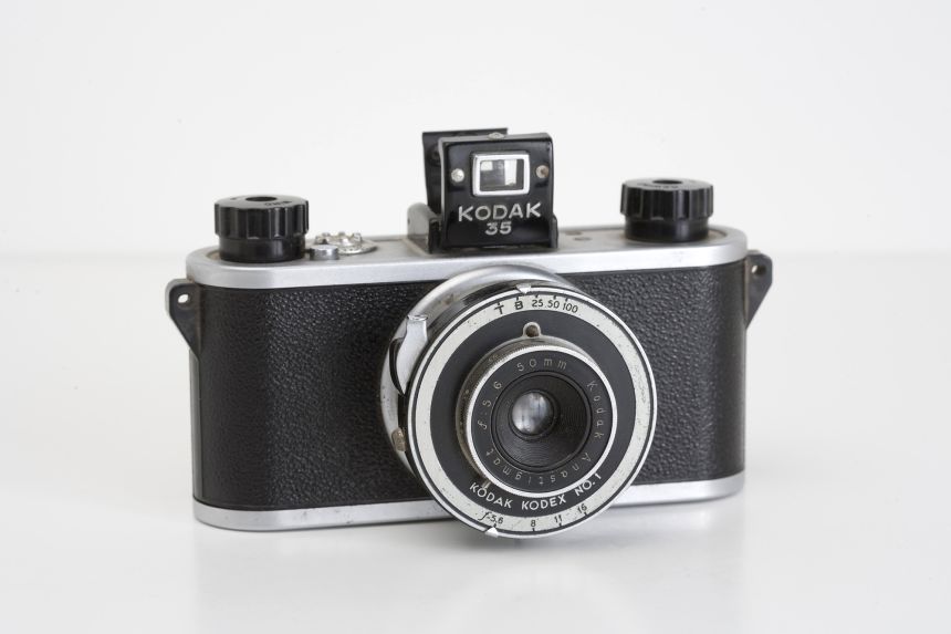 This was Kodak's first 35mm camera, made in 1938.