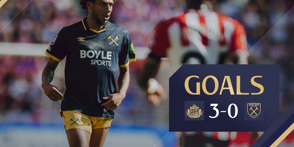 Goals | Sunderland 3-0 West Ham United