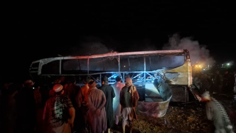 Bus carrying Afghans deported from Iran crashes, killing dozens