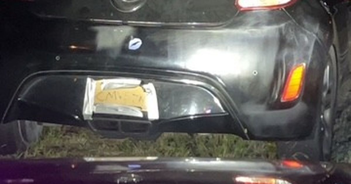 Woman allegedly caught with cardboard number plates in Sydney