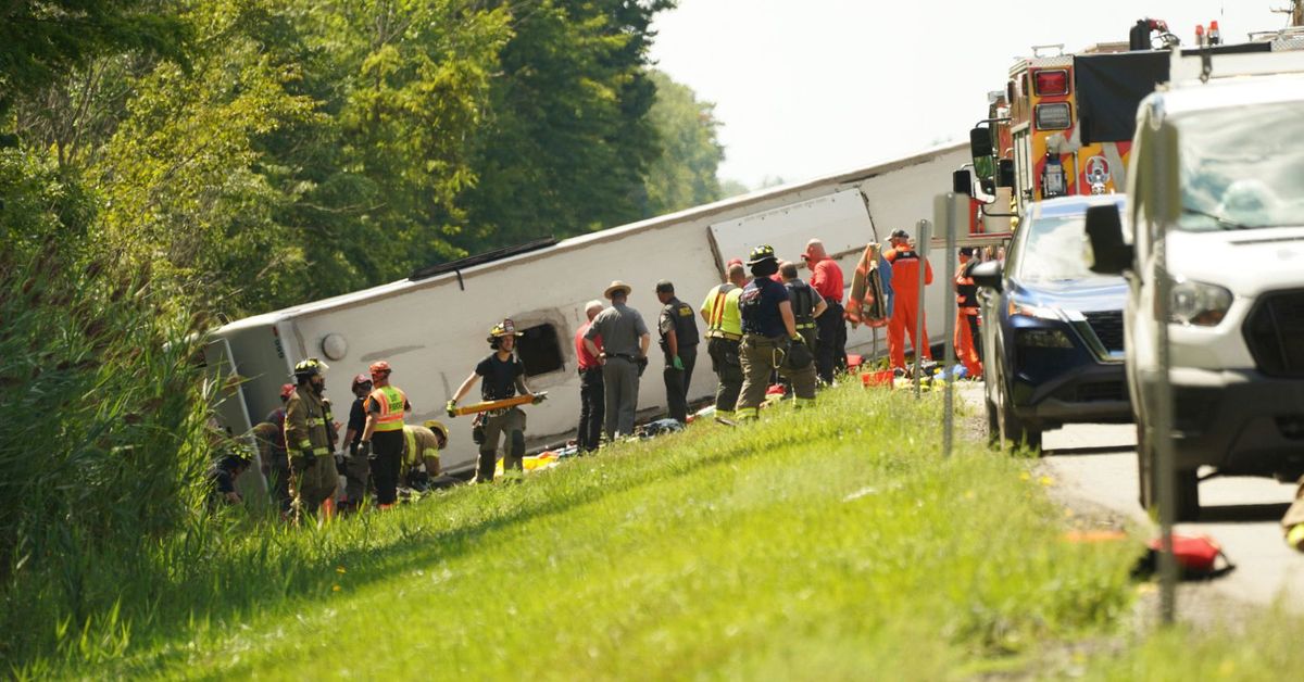Bus driver lost control in western New York crash that killed five and injured dozens, officials say