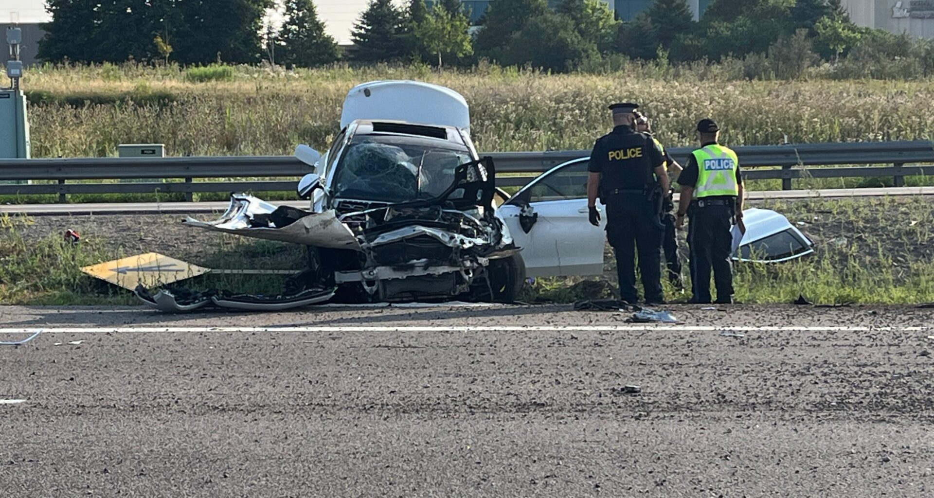 Woman dead in single-vehicle crash on Hwy. 410 in city's west end