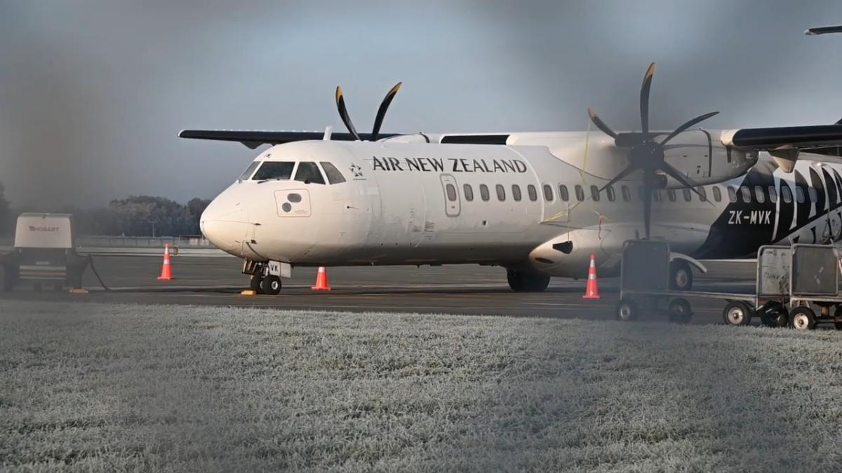 Frosty morning affecting Dunedin flights