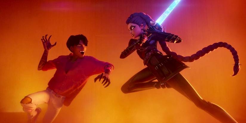 KPop Demon Hunters fight