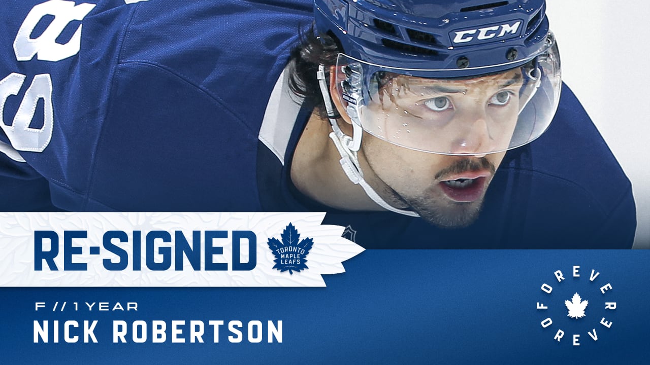 Maple Leafs Sign Robertson To Contract Extension