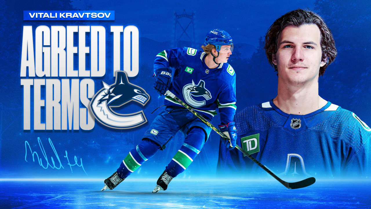 CANUCKS AGREE TO TERMS WITH VITALI KRAVTSOV ON ONE-YEAR, TWO-WAY CONTRACT