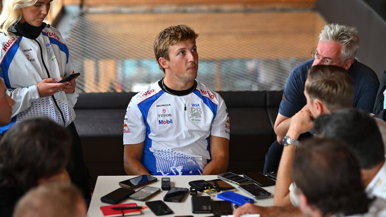 Liam Lawson speaks to media ahead of this weekend's Dutch Grand Prix.