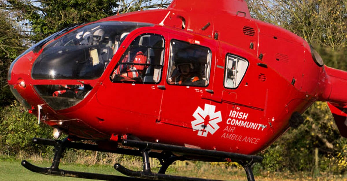Man airlifted to hospital following single vehicle crash