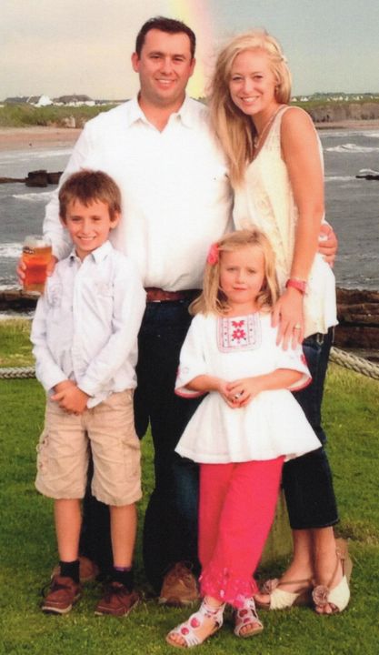 Jason Corbett and Molly Martens Corbett with Jack and Sarah Corbett-Lynch