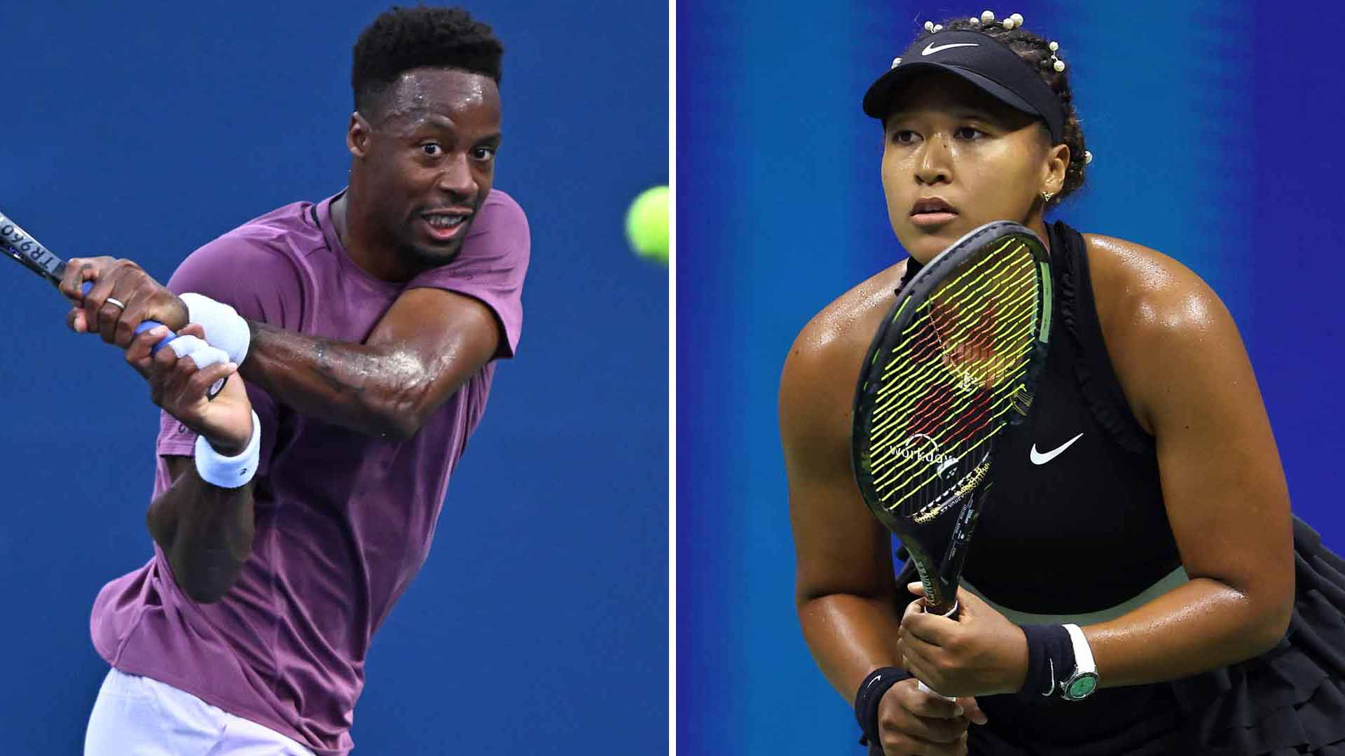 Gael Monfils and Naomi Osaka will compete together in the US Open mixed doubles event.