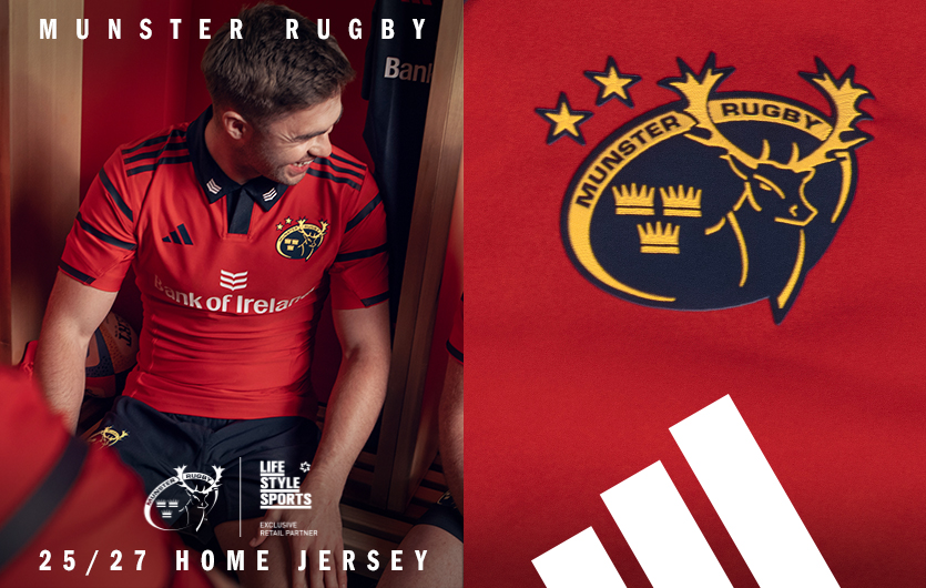 Munster Domestic Rugby | Munster Rugby’s New Home Jersey Available For Pre-Order Today