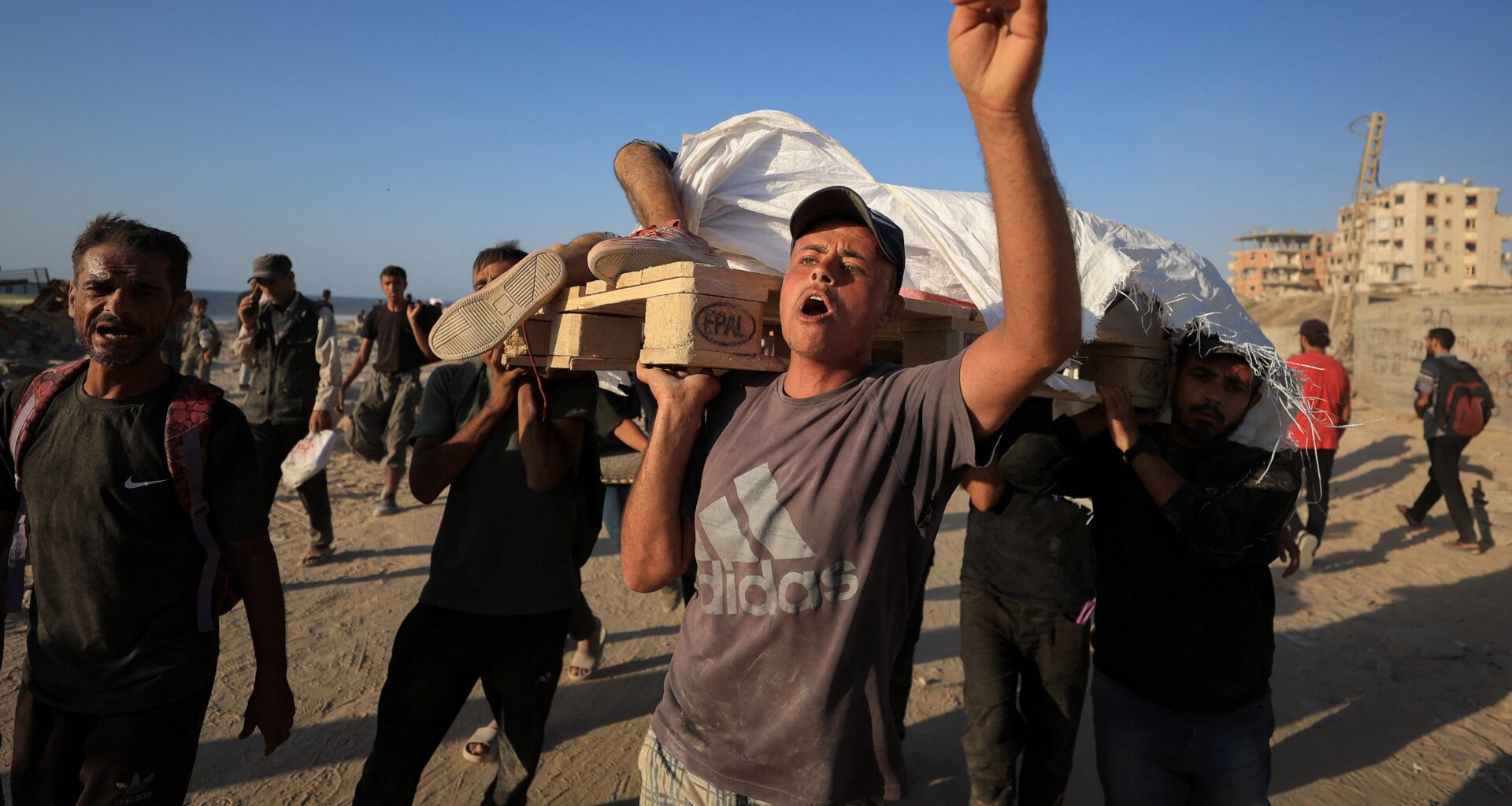Israeli forces kill nearly 60 Palestinians waiting for aid trucks in north Gaza