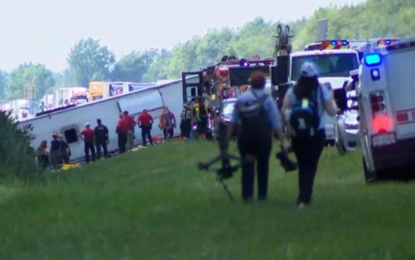 At least five killed in New York tour bus crash
