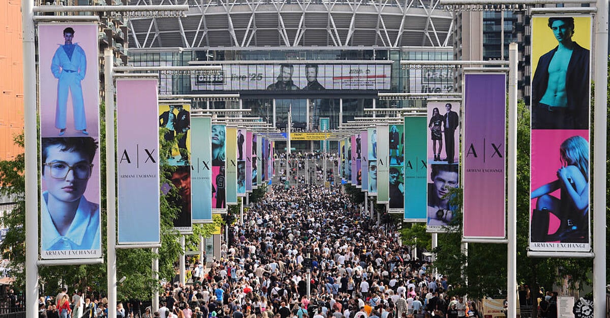 Oasis ‘shocked and saddened’ after fan falls to his death at Wembley show