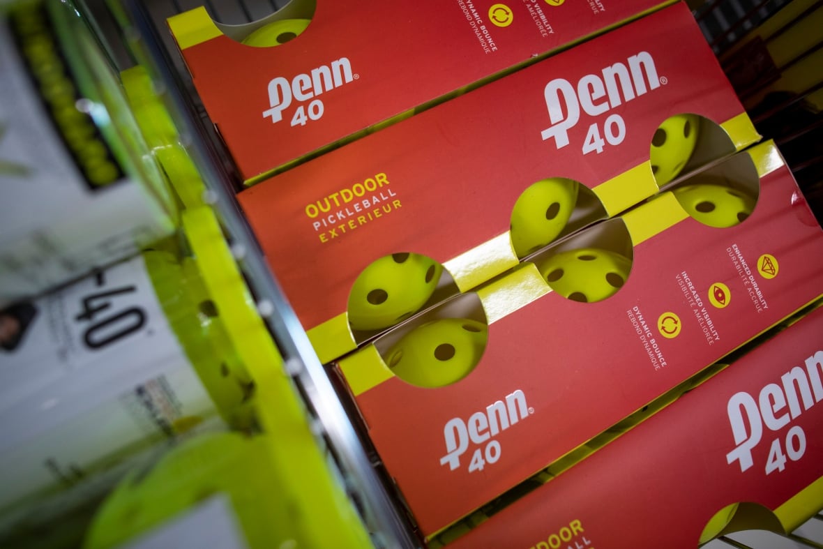 A number of pickleballs are seen inside a red box.