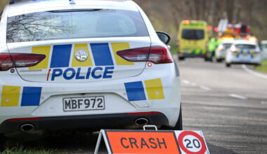 SunLive - Motorcyclist dies after colliding with school bus