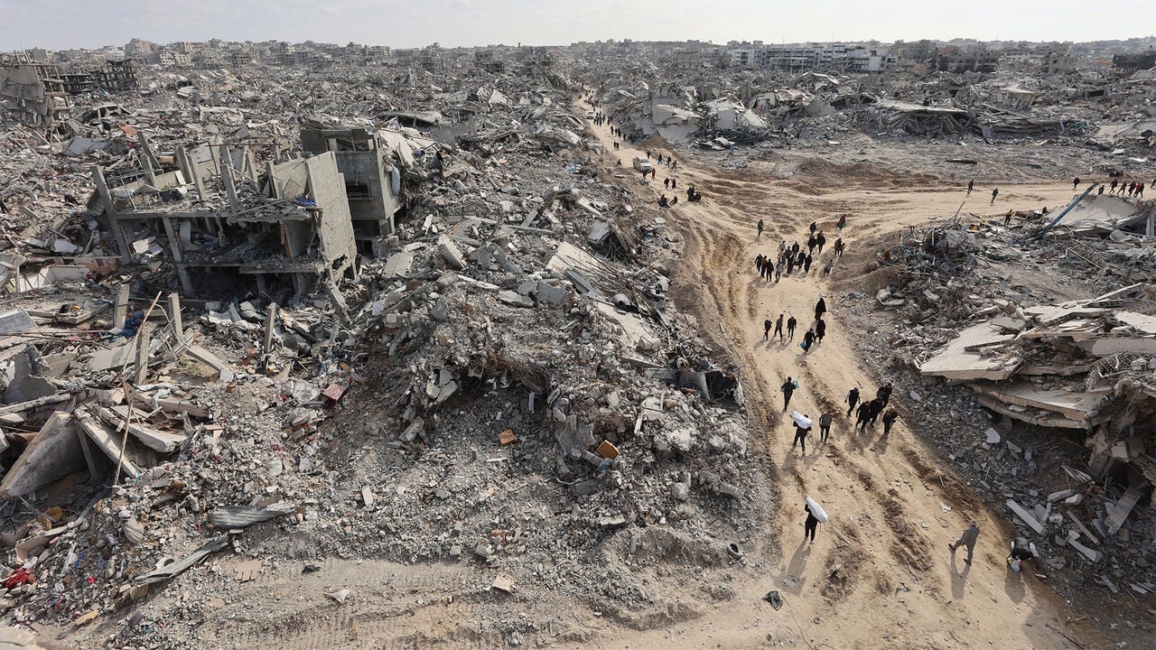 How much of Gaza is left standing?