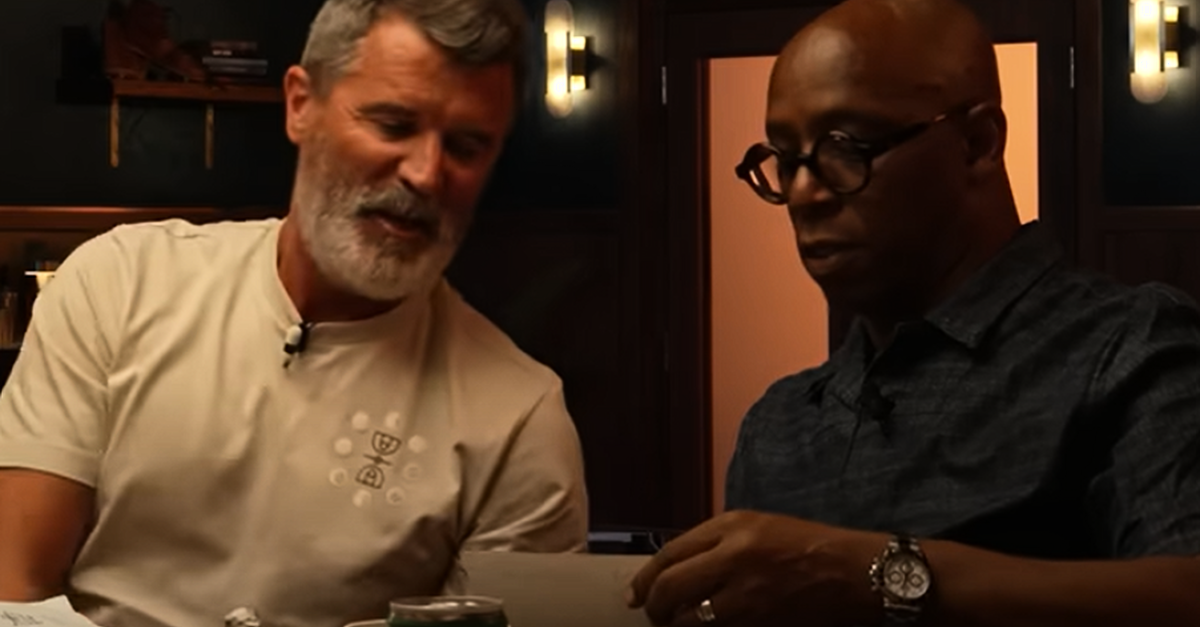 Roy Keane fights back tears after showing Ian Wright photo of parents