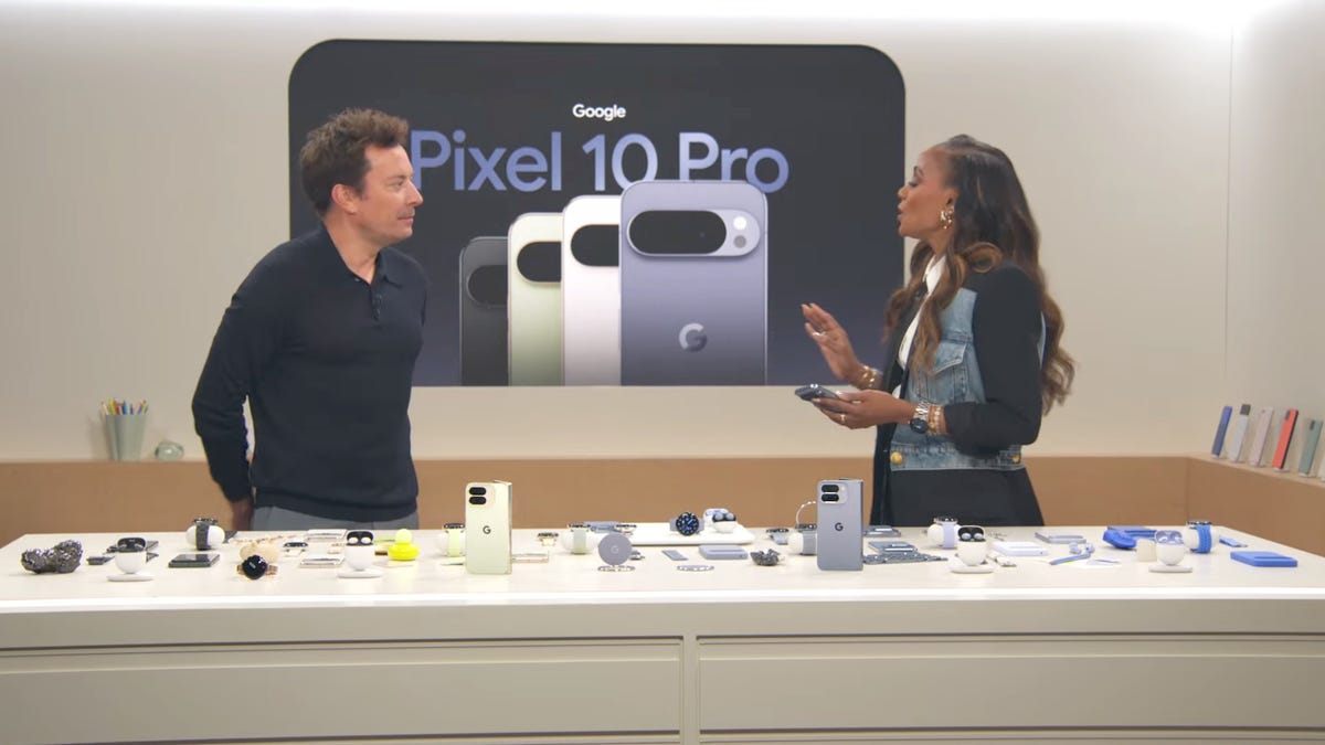 Adrienne lofton jimmy fallon talking pixel 10 pro