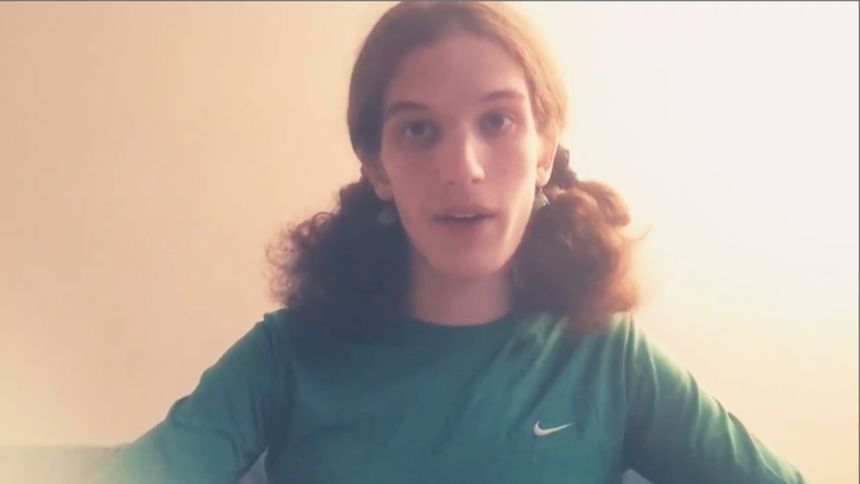 A screengrab of a YouTube video obtained by CNN, which was posted four years ago, shows the face of Robin Westman. Authorities have identified Westman as the suspect in the Minneapolis shooting.