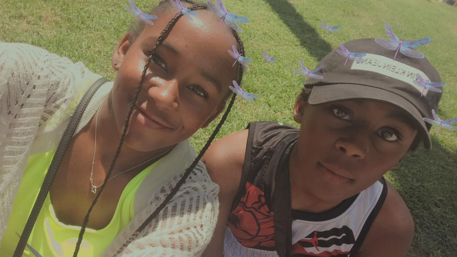 Ameiya and Ricardo Junior. Pic: Kayla Del-Brocco/PA Wire