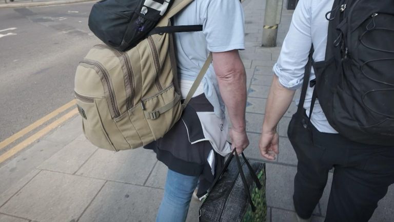 still from Farrell VT on homeless carpenter