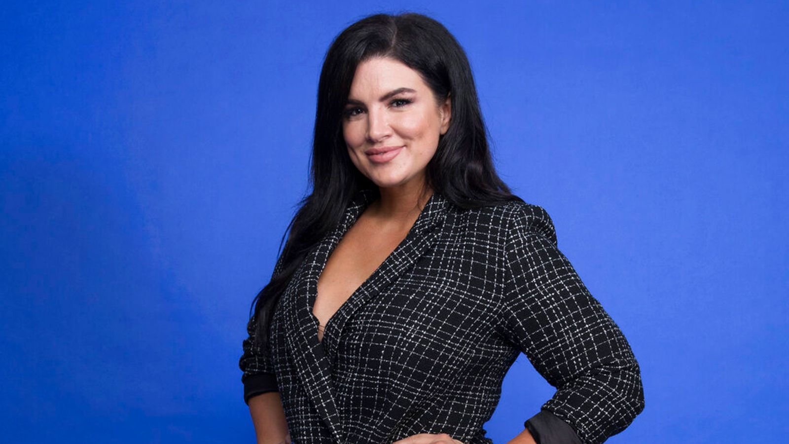 Gina Carano at the Disney+ launch event for The Mandalorian in 2019. Pic: Mark Von Holden/Invision/AP