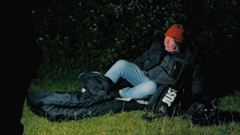 still from Farrell VT on homelessness