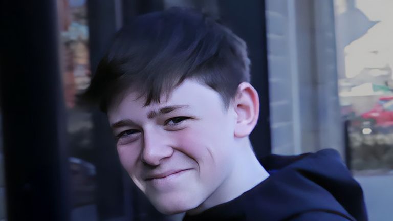 Undated family handout photo issued by Lancashire Constabulary of Ryan Morgan, 14, who died "in terror" as he tried to gain control of the v