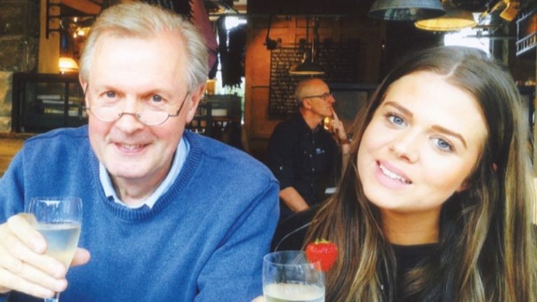 Len Nokes with daughter Claire, who died in 2017 following a cardiac arrest. Pic: Family handout/Cardiff and Vale UHB