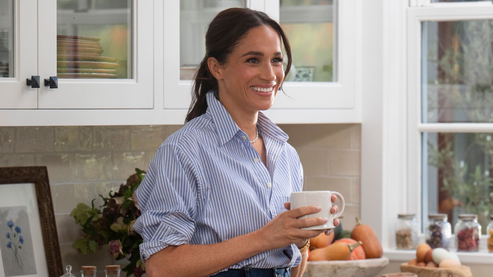 Meghan in the second series of her Netflix show. Pic: Netflix/PA