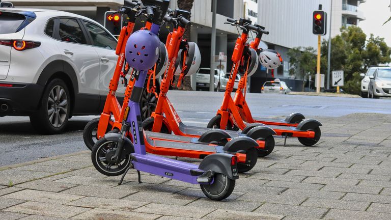 E-scooters in Perth. iStock file pic