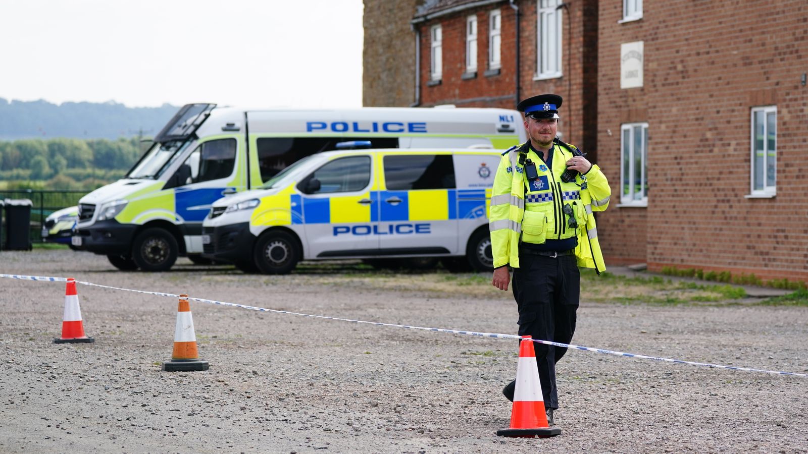 The scene in Stathern, Leicestershire, after a 76-year-old man was arrested on suspicion of administering poison at a summer camp which led