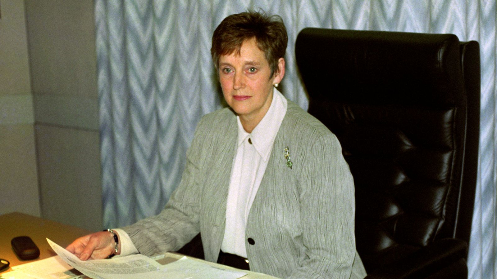 Dame Stella Rimington in 1993 when she became MI5. Pic: PA
