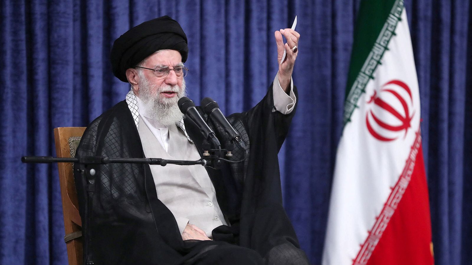 Iran's Supreme Leader Ayatollah Ali Khamenei. Pic: Reuters