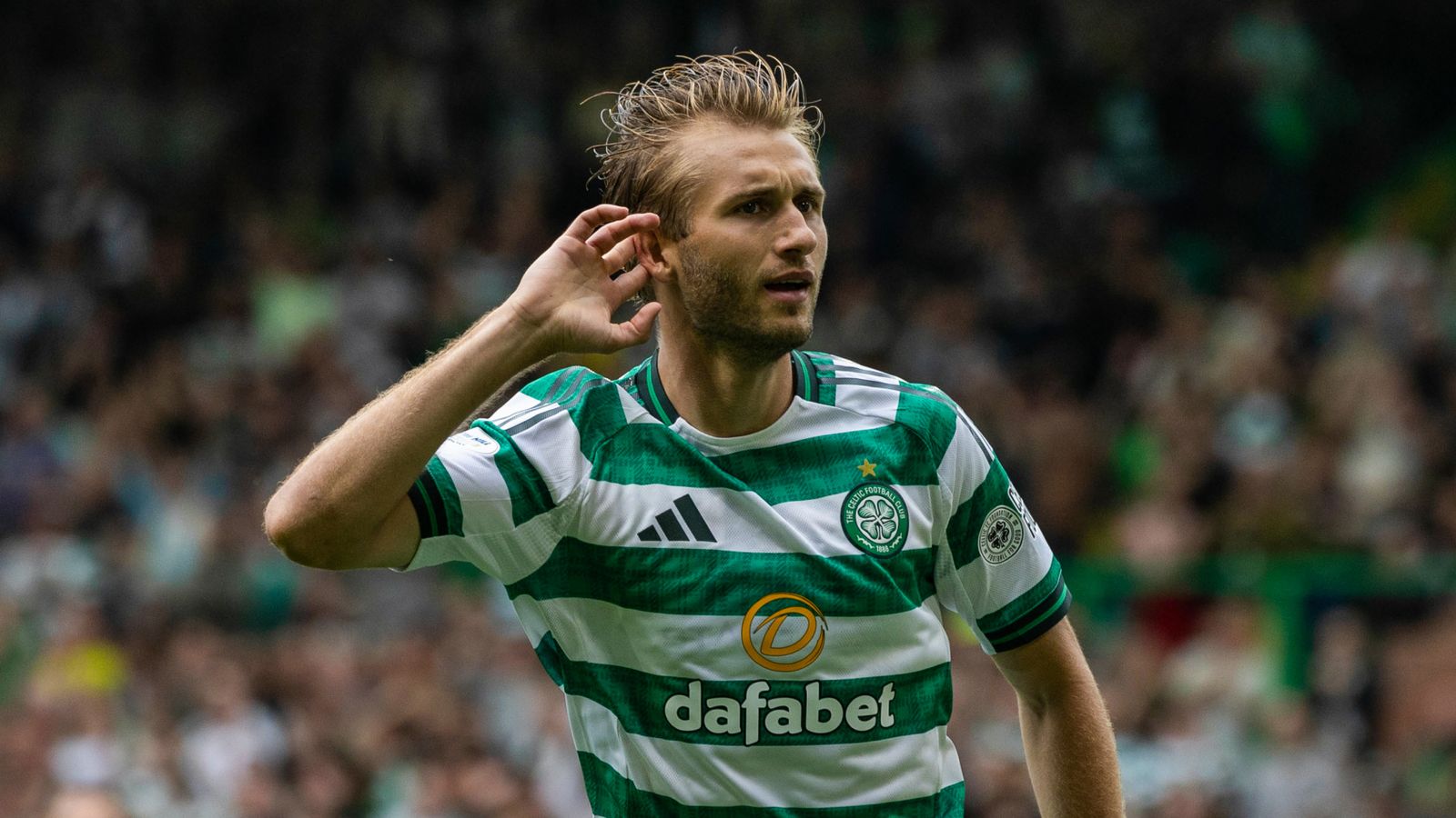 Celtic 3-0 Livingston: Benjamin Nygren and Johnny Kenny score as Hoops ease to victory amid more fan protests | Football News