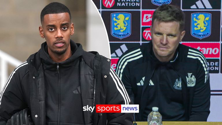 Eddie Howe speaks on Alexander Isak's situation.