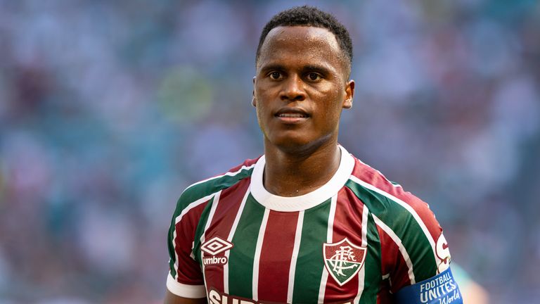 Jhon Arias of Fluminense FC looks on during the FIFA Club World Cup 2025 group F match between Mamelodi Sundowns FC and Fluminense FC 