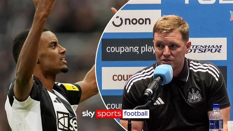 Newcastle United manager Eddie Howe spoke about the transfer situation surrounding striker Alexander Isak