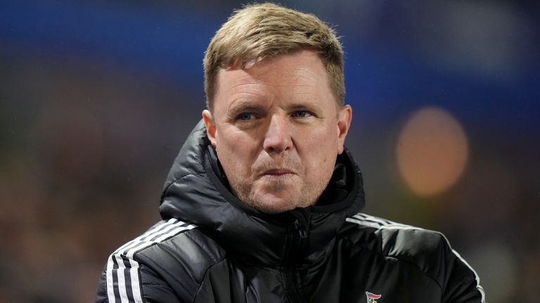 Newcastle boss Eddie Howe