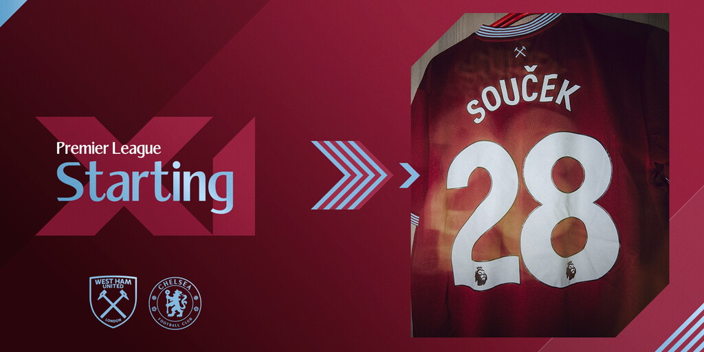 Starting XI | Souček recalled for Chelsea visit, Marshall on bench